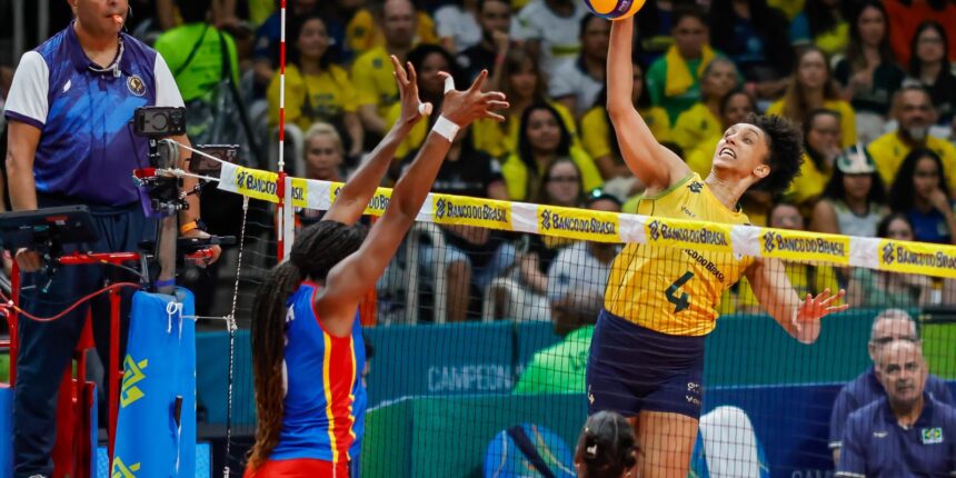 brasil-vence-a-terceira-e-lidera-sul-americano-feminino-de-volei